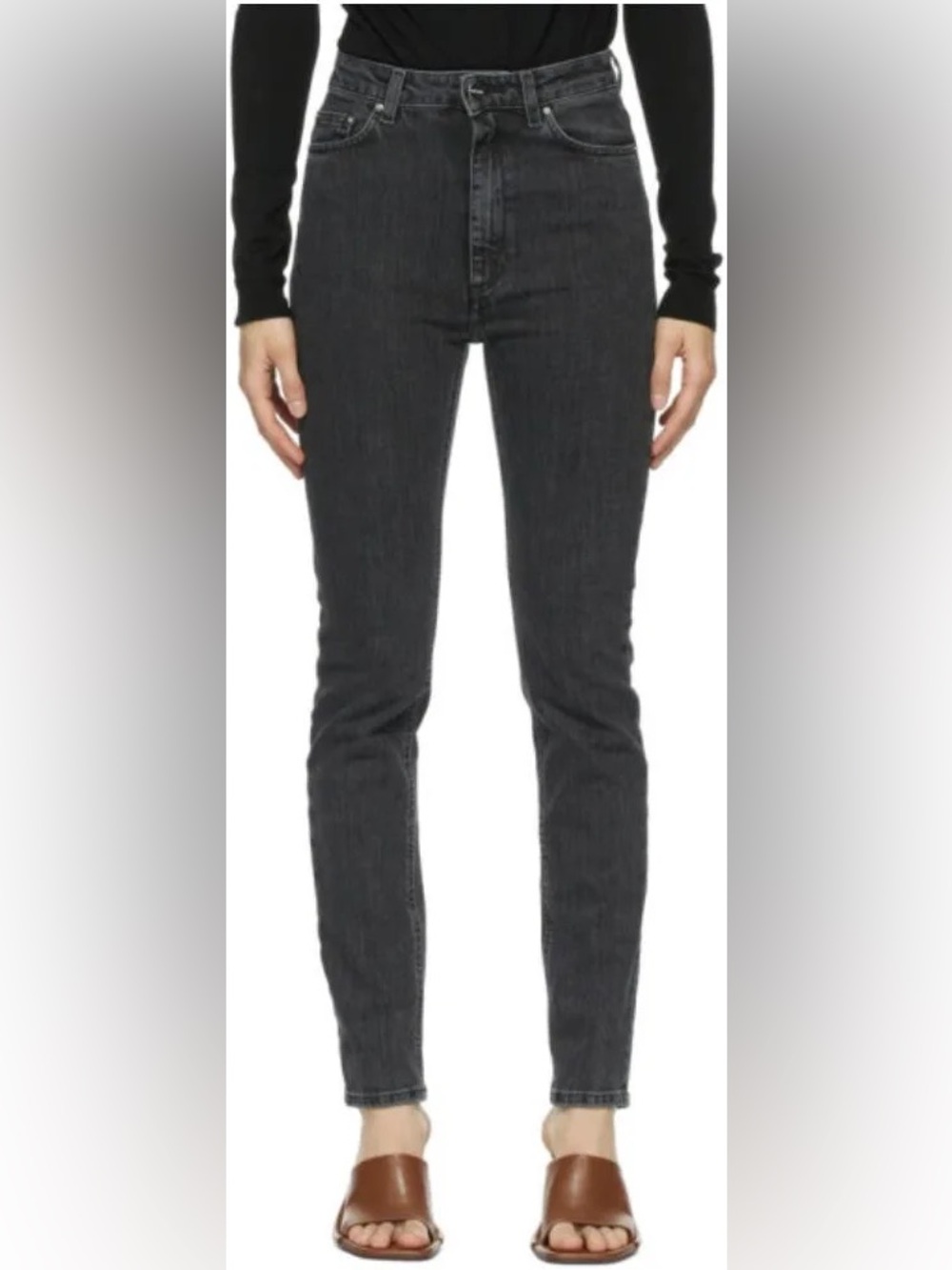 Toteme High-Rise Slim Black Women's skinny Jeans